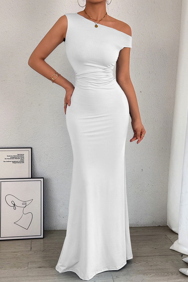 Sheath Floor length Knitted Semi Formal Wedding Guest Dresses 963319574508