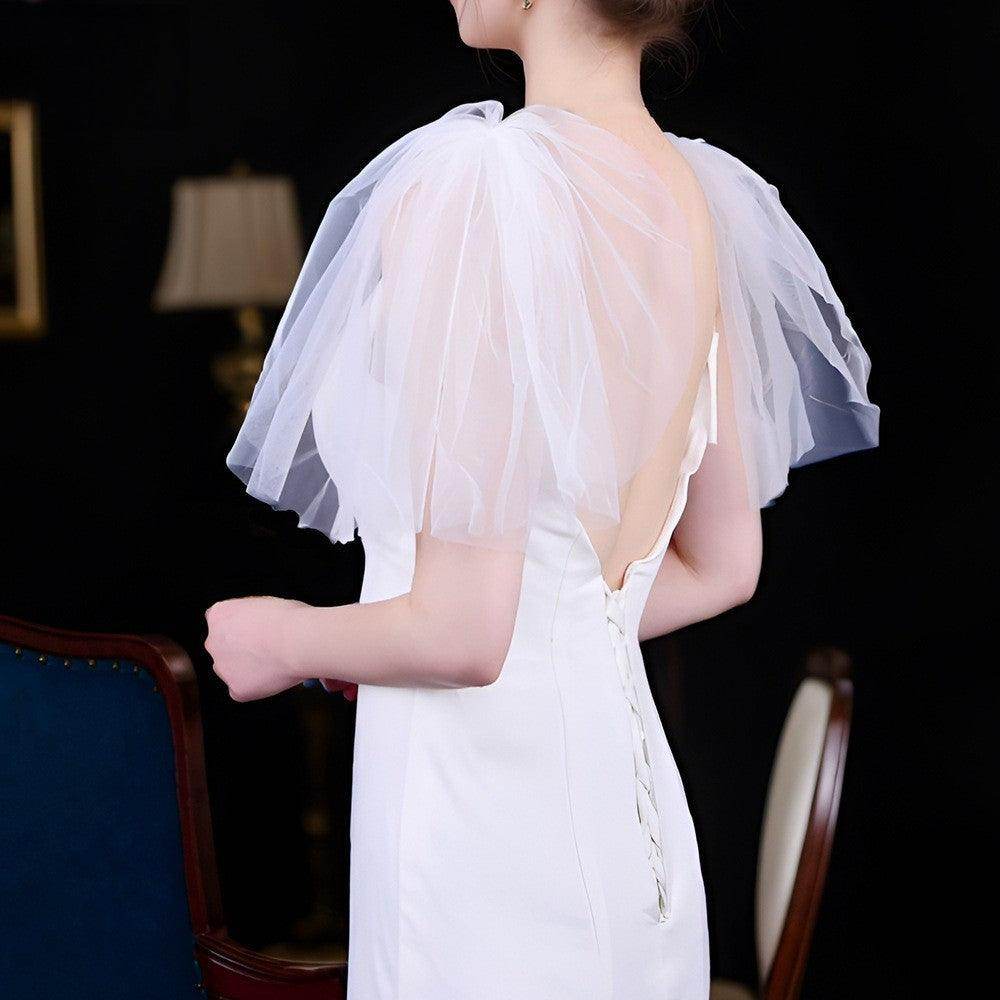 Gauze detachable wedding dress accessories 635223912931 - COCOMELODY