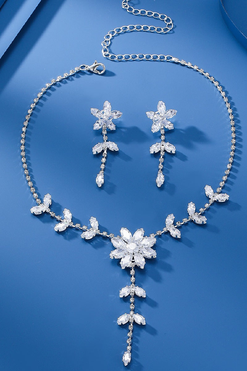 Gorgeous Zircon Earrings/Necklace Jewelry Sets (Set of 2) 784048793825