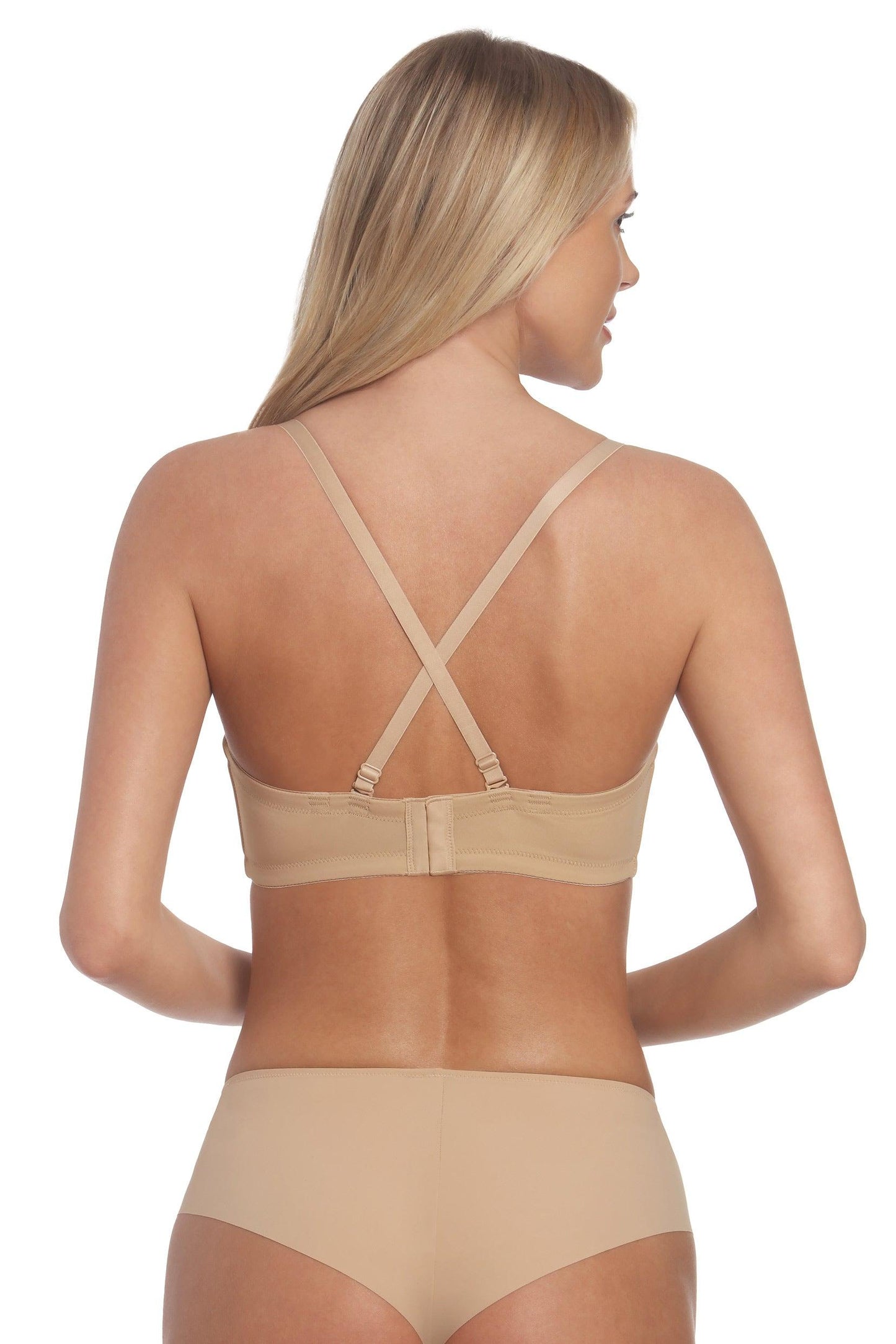 Seamless Hidden Wire Strapless Bridal Bra 3600 - Mocha / 32 / B - COCOMELODY