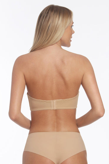 Seamless Hidden Wire Strapless Bridal Bra 3600 - Mocha / 32 / B - COCOMELODY