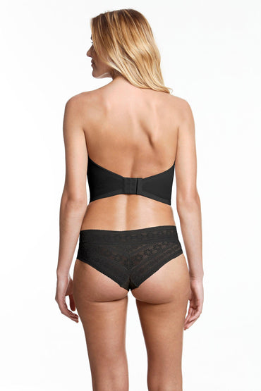 Backless Strapless Corset Bridal Bra 6744 - Black / 32 / A - COCOMELODY