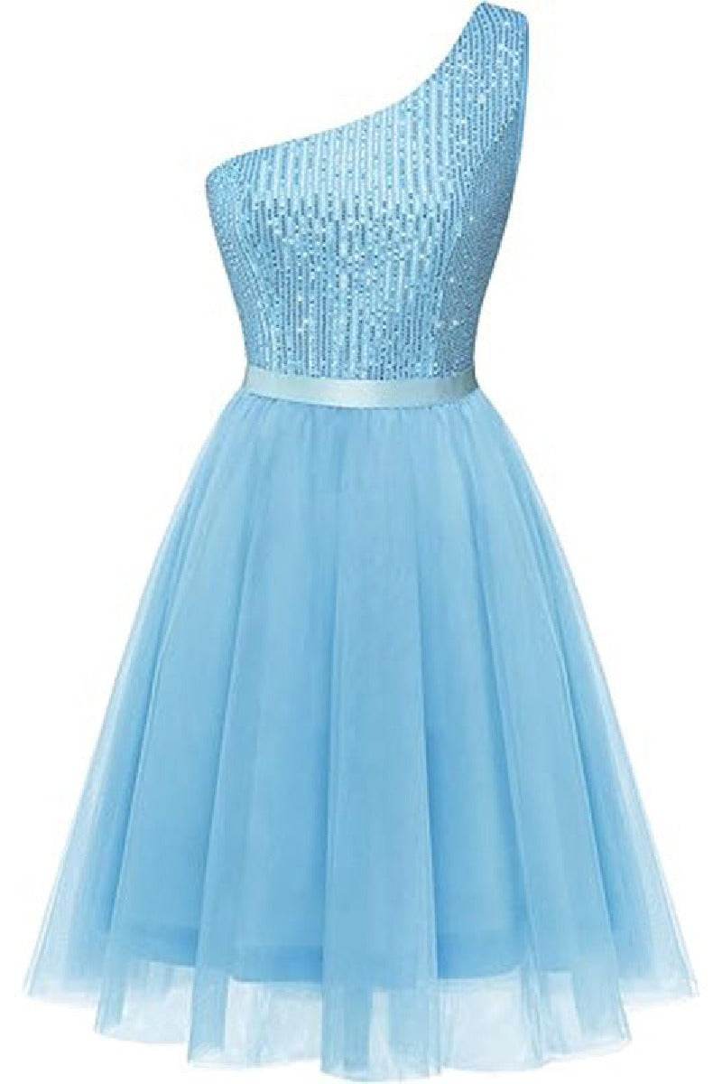 A-Line Mini Tulle Homecoming Dress 836632328295 - COCOMELODY