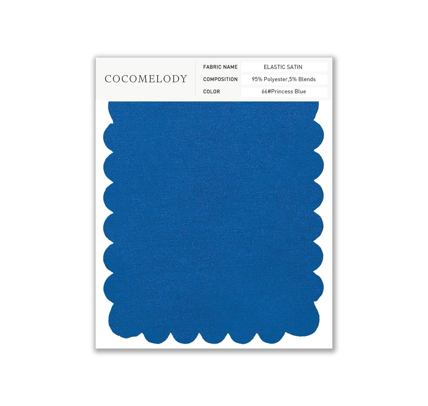 Elastic Satin Fabric Swatch in Single Color SWES16004 - COCOMELODY