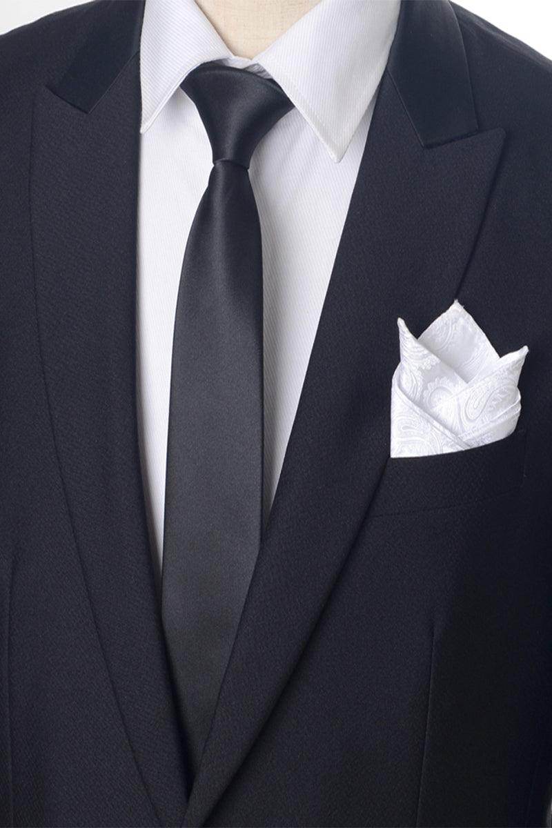 Men's three-piece South Korea Silk bow tie pocket square 642318281894 - COCOMELODY