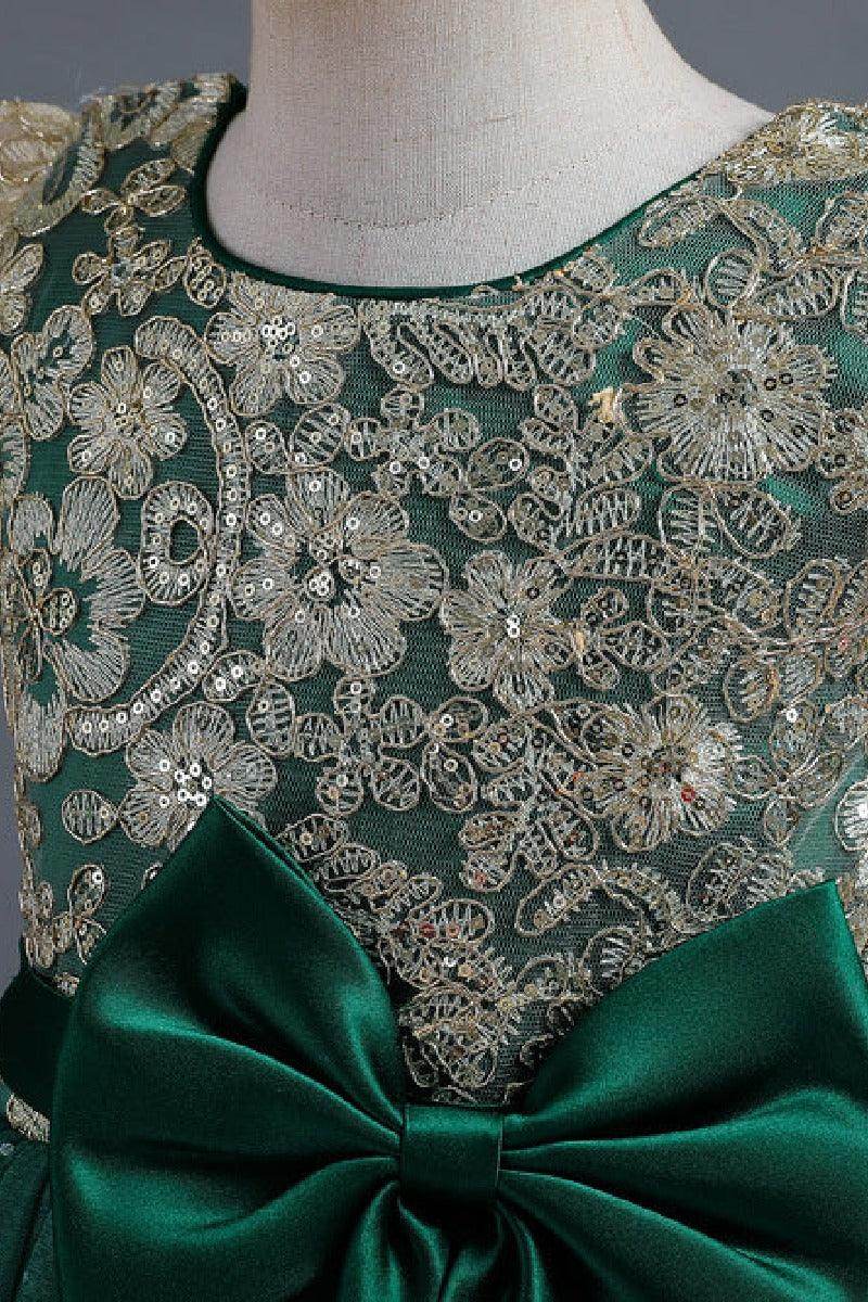 Ball Gown Floor Length Tulle Lace Flower Girl Dress 684775818852 - COCOMELODY