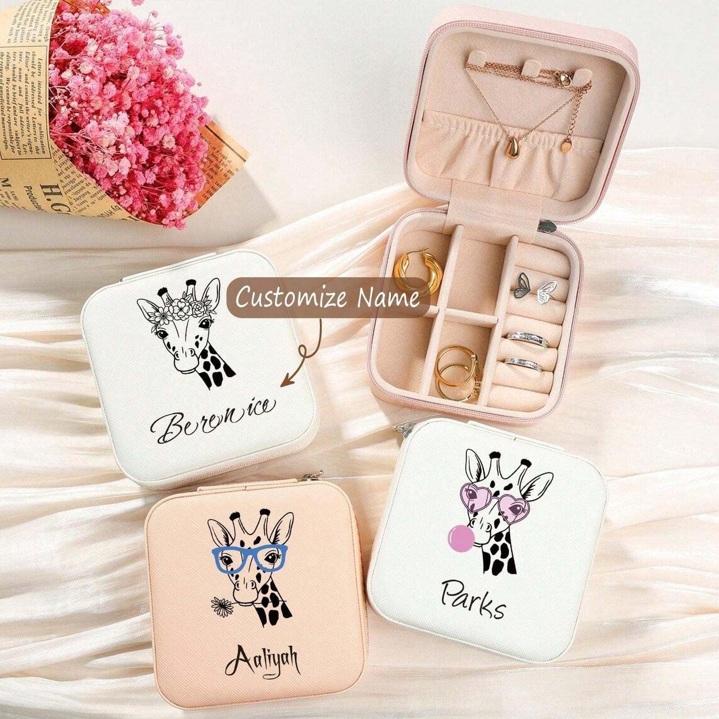 DIY design simple jewelry portable creative jewelry box 836834083360 - COCOMELODY