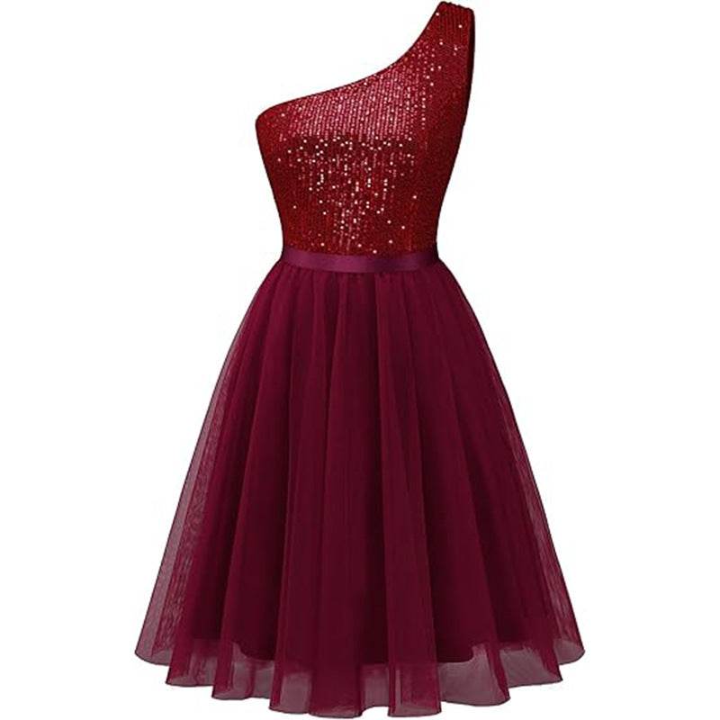 A-Line Mini Tulle Homecoming Dress 836632328295 - COCOMELODY