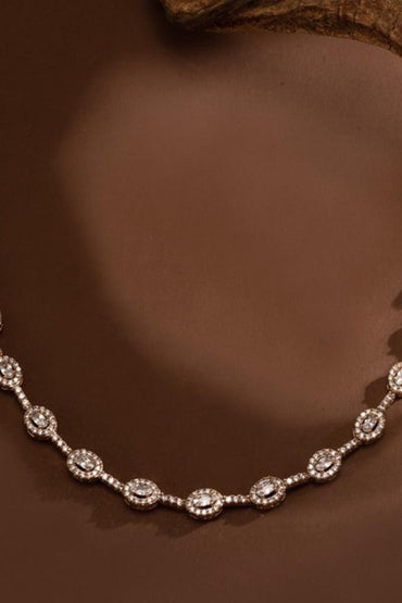 Vintage Luxury Egg Shape CZ Bracelet Plated Fully Paved Cubic Zirconia Link 844892302461 - 7 Days / Gold - COCOMELODY