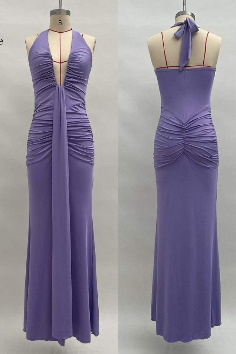 Mermaid Floor length Knitted Semi Formal Wedding Guest Dresses 917018224683