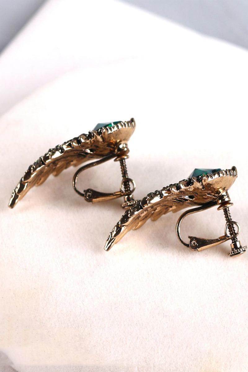 Crystals Rhinestone Tiara Earrings Jewelry 603671484721 - COCOMELODY