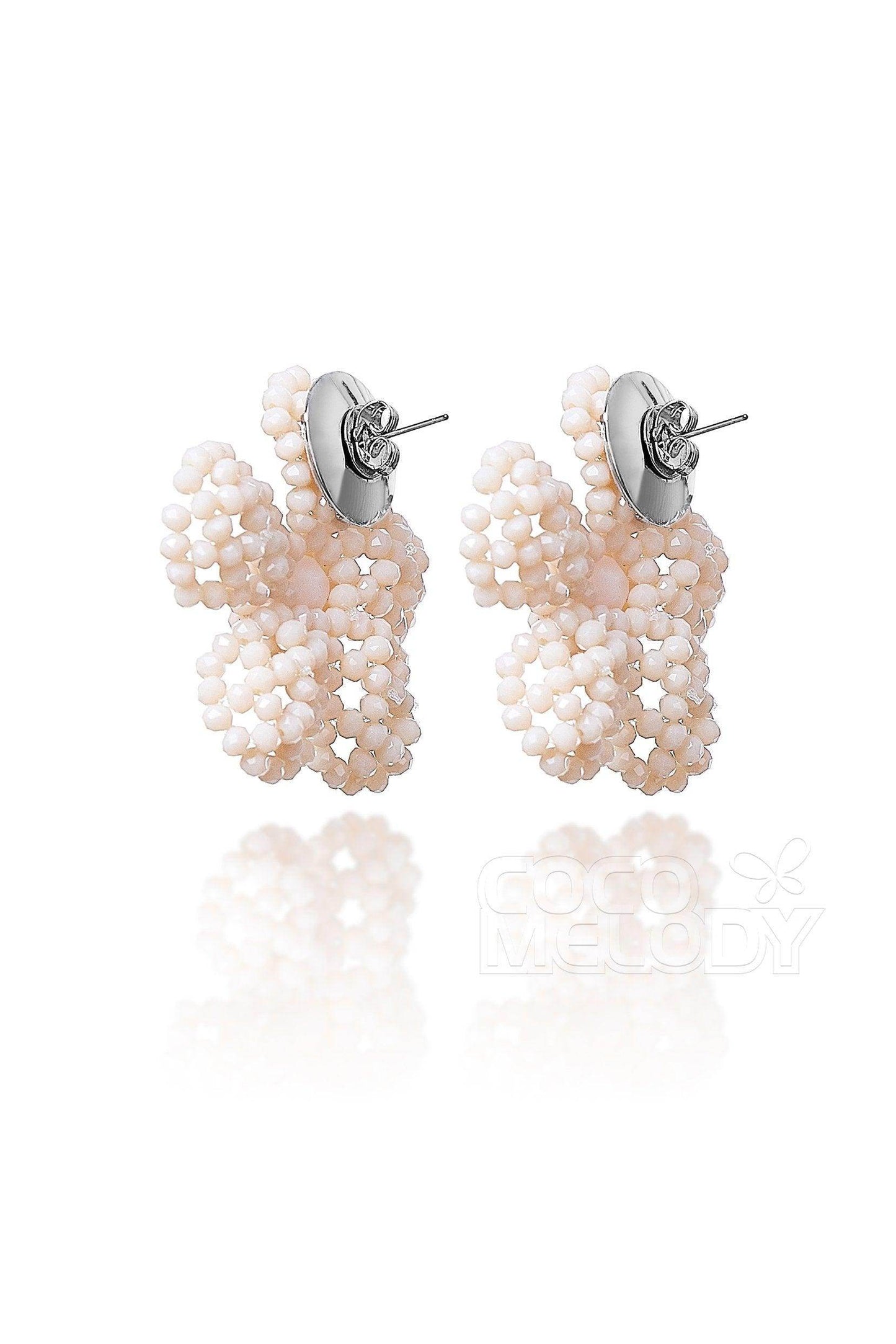 Charming Alloy Wedding Earrings with Imitation Pearl HG18007 - COCOMELODY