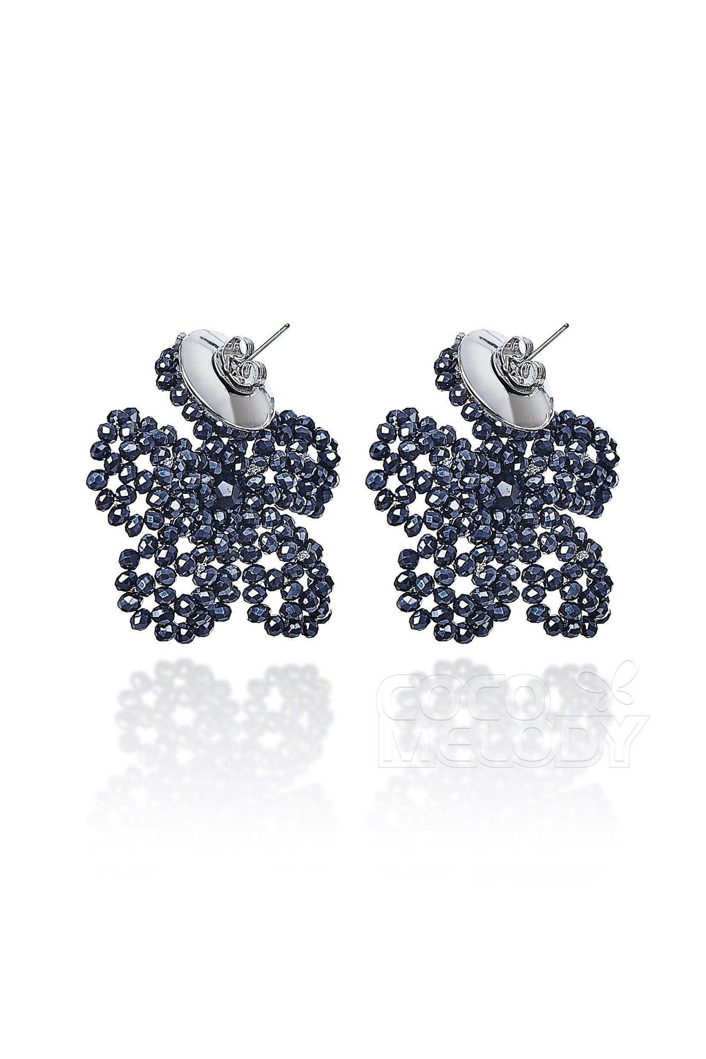 Charming Alloy Wedding Earrings with Imitation Pearl HG18007 - COCOMELODY