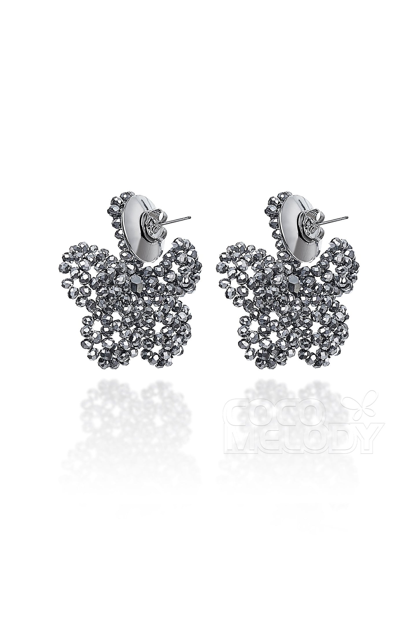 Charming Alloy Wedding Earrings with Imitation Pearl HG18007