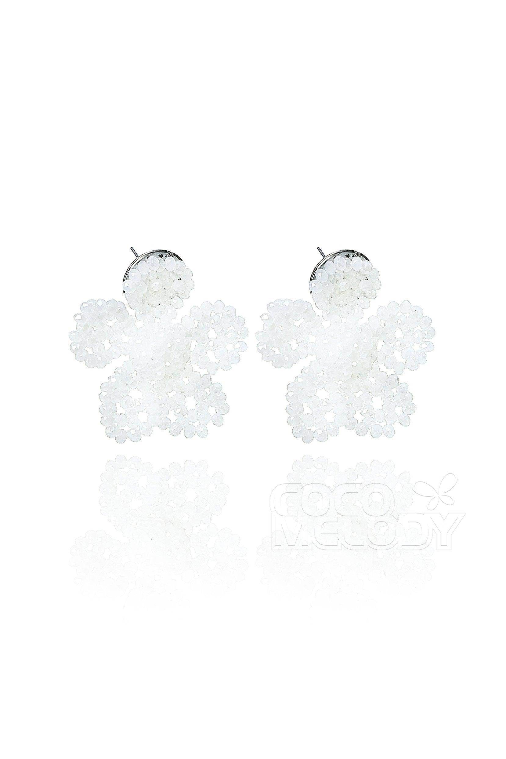 Charming Alloy Wedding Earrings with Imitation Pearl HG18007 - COCOMELODY