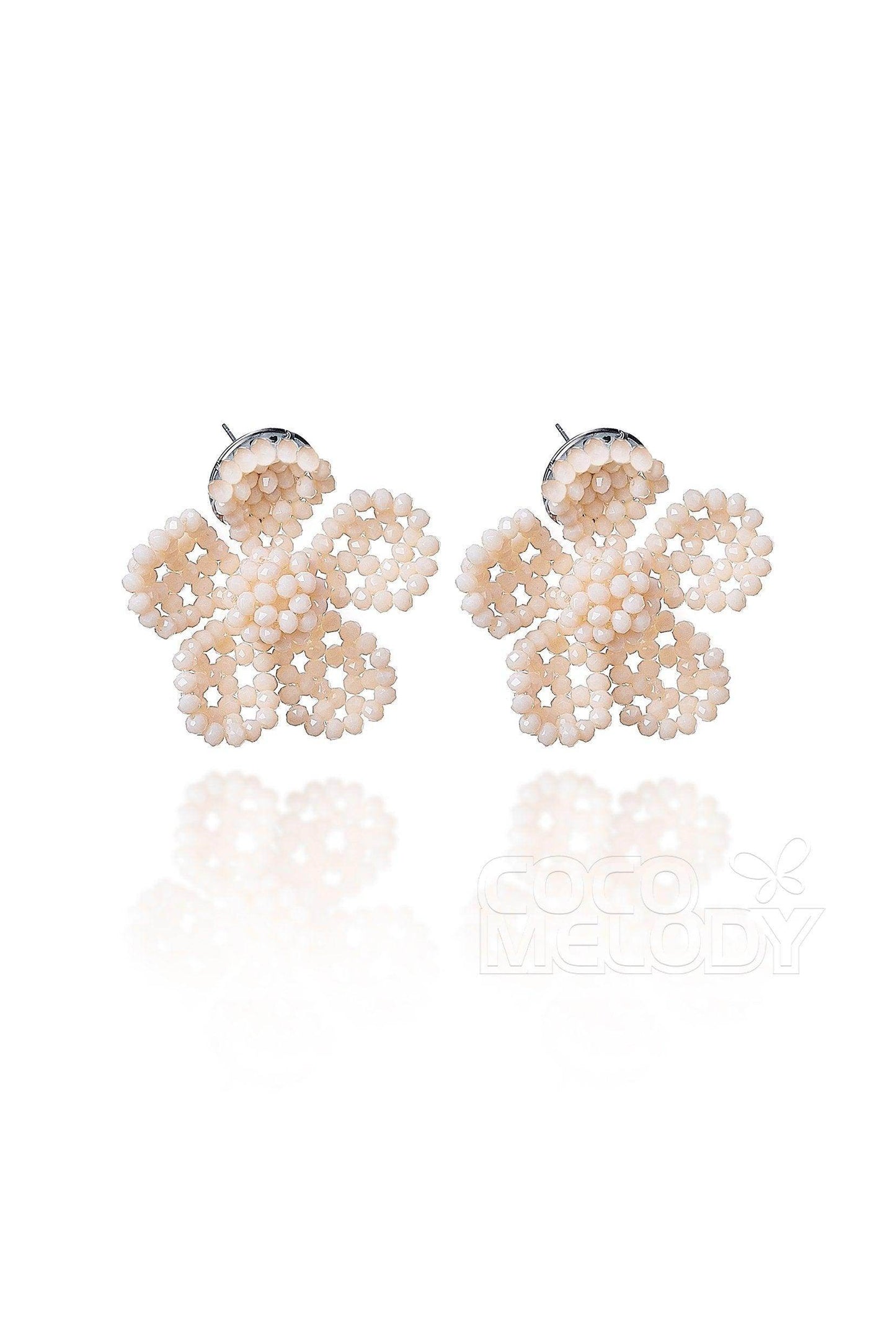 Charming Alloy Wedding Earrings with Imitation Pearl HG18007 - COCOMELODY
