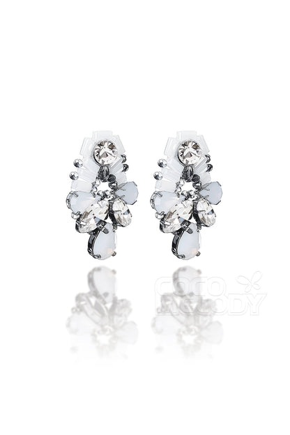 Elegant Zircon Wedding Earrings with Jewel HG18011