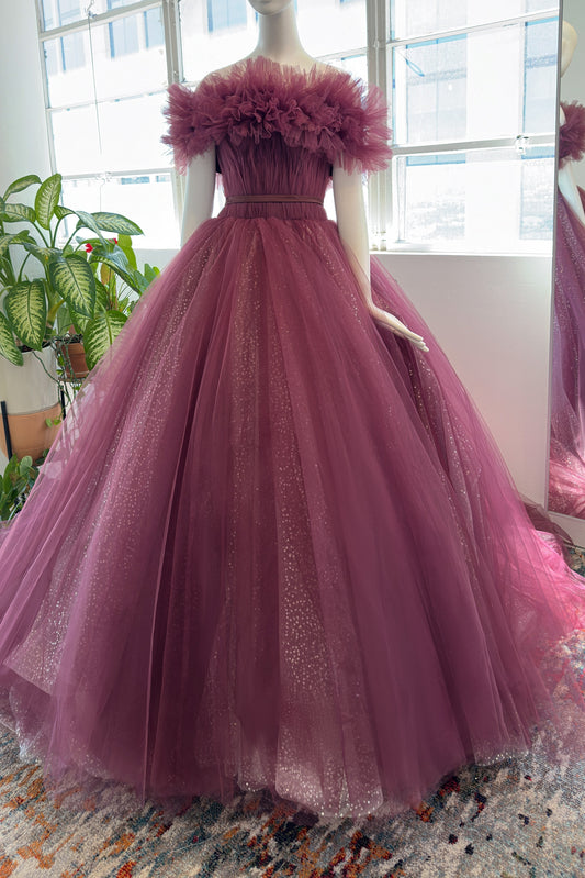 Princess Chapel Train  Tulle Wedding Dress CW2988