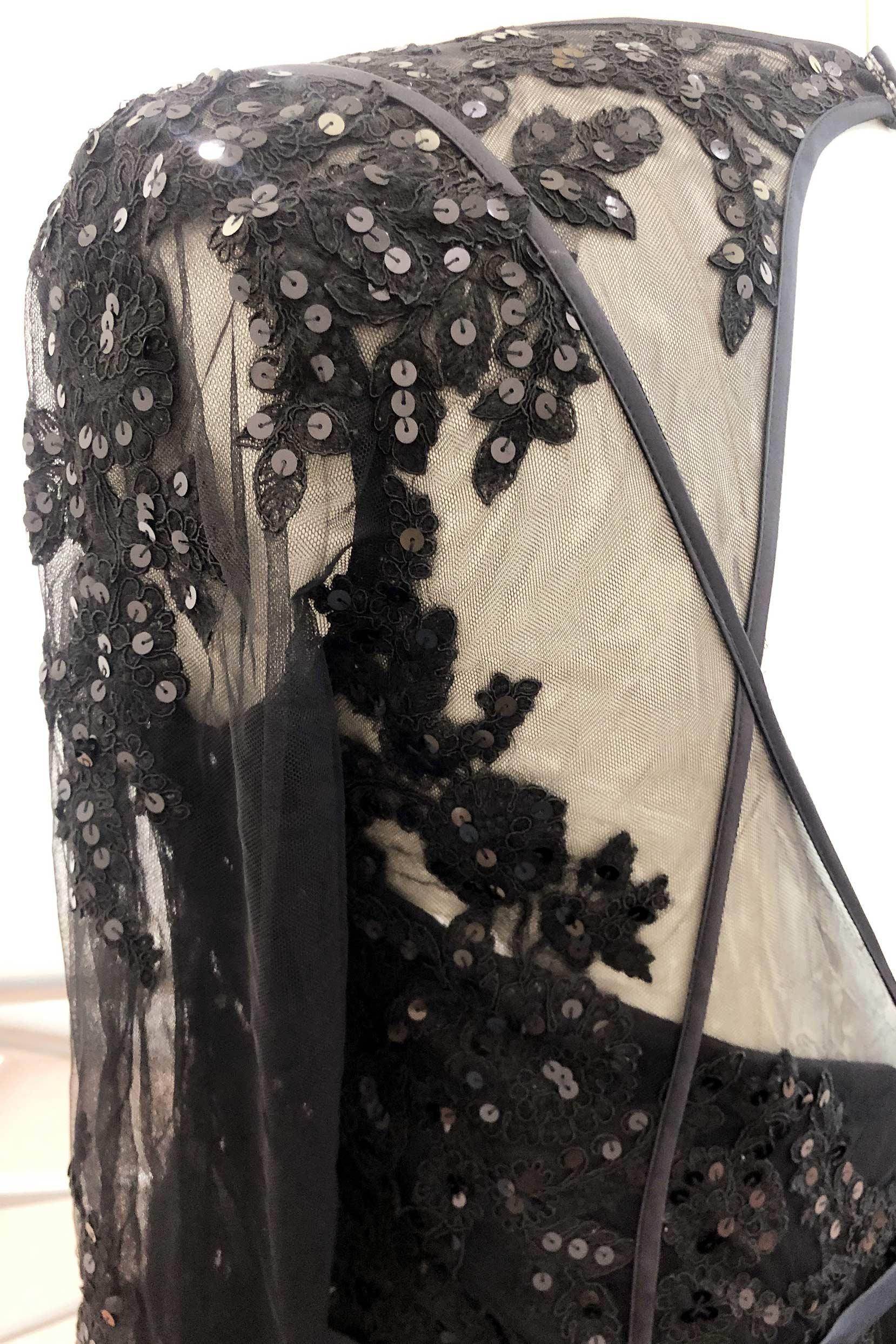 A-Line Court Train Lace and Tulle Wedding Dress LD4432 - COCOMELODY