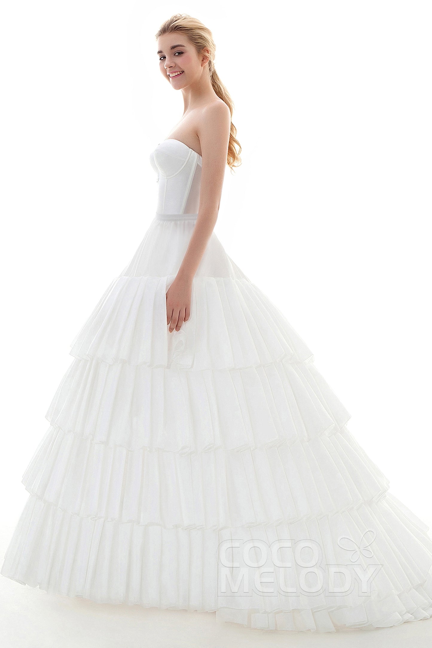 Ball Gown Court Train 4 Hoops Wedding Petticoats CP0016005