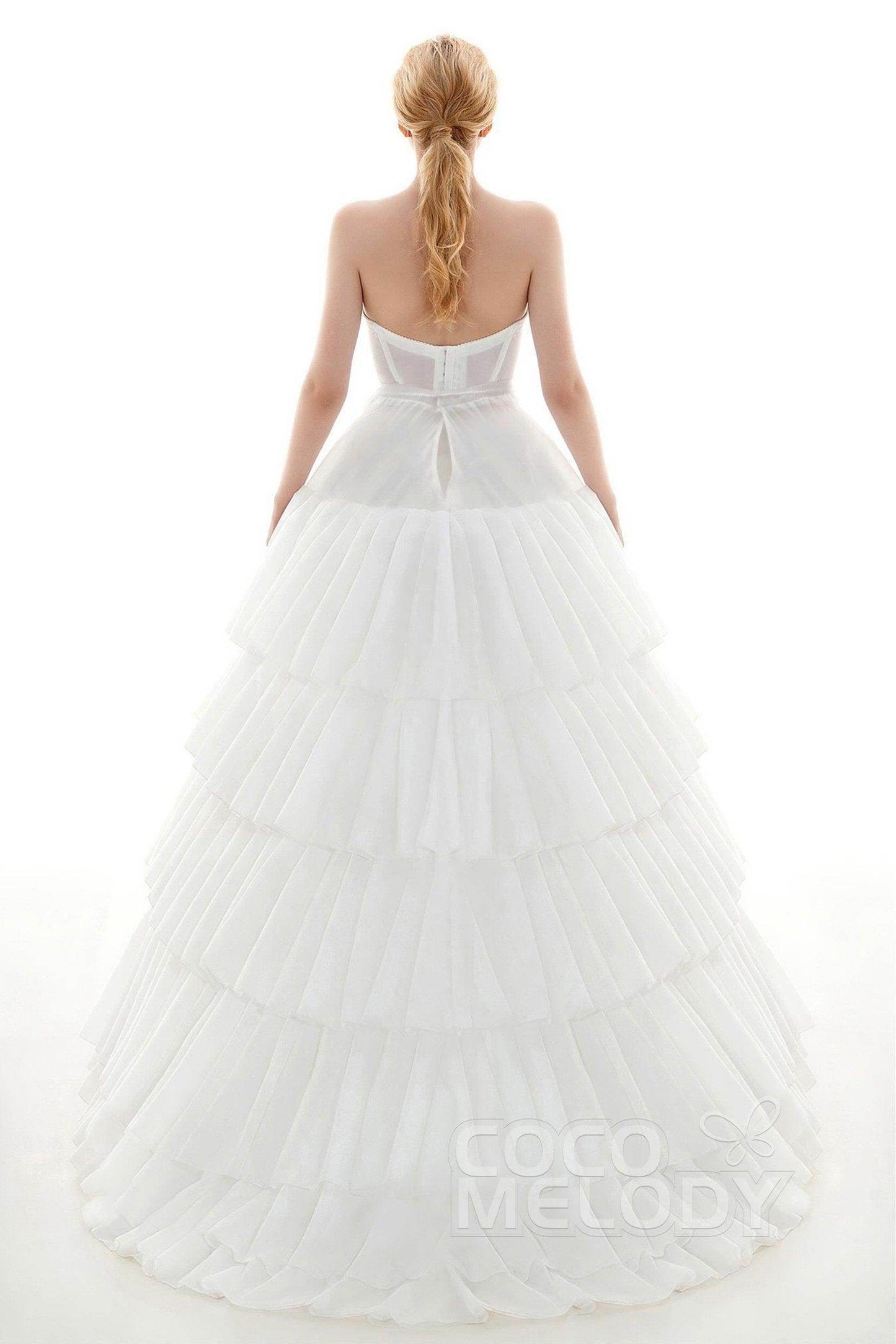 Ball Gown Court Train 4 Hoops Wedding Petticoats CP0016005 - COCOMELODY