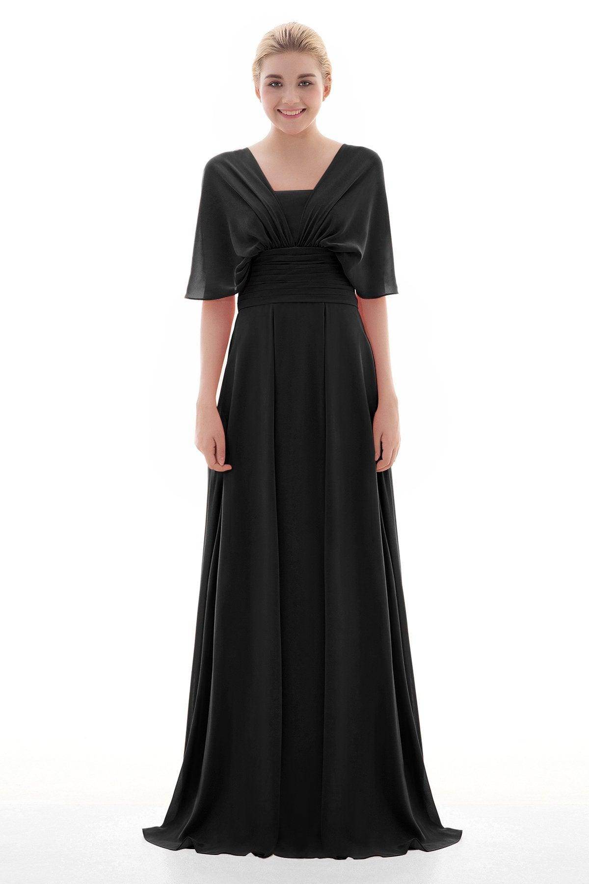 Sheath Floor Length Chiffon Bridesmaid Dress JOZF15001 - COCOMELODY