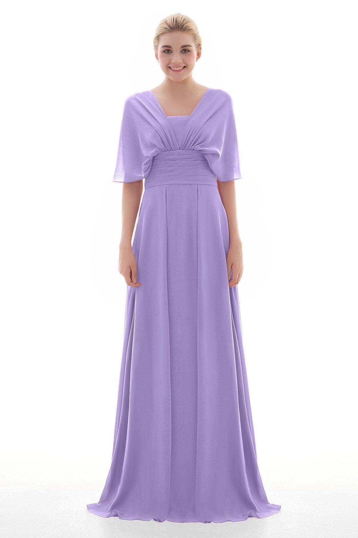 Sheath Floor Length Chiffon Bridesmaid Dress JOZF15001 - COCOMELODY