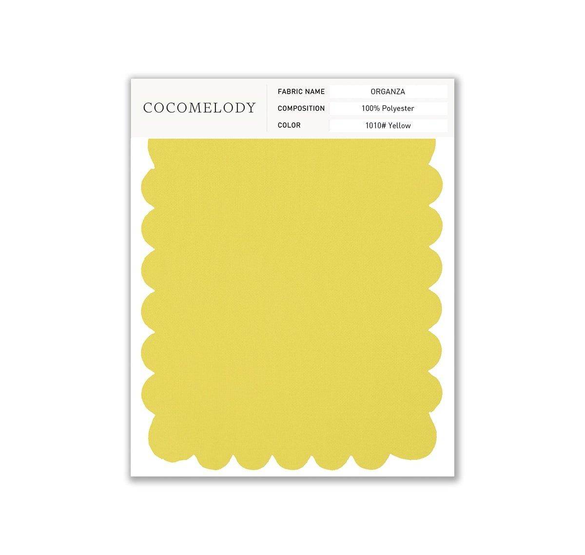 Organza Fabric Swatch in Single Color SWOR16006 - COCOMELODY