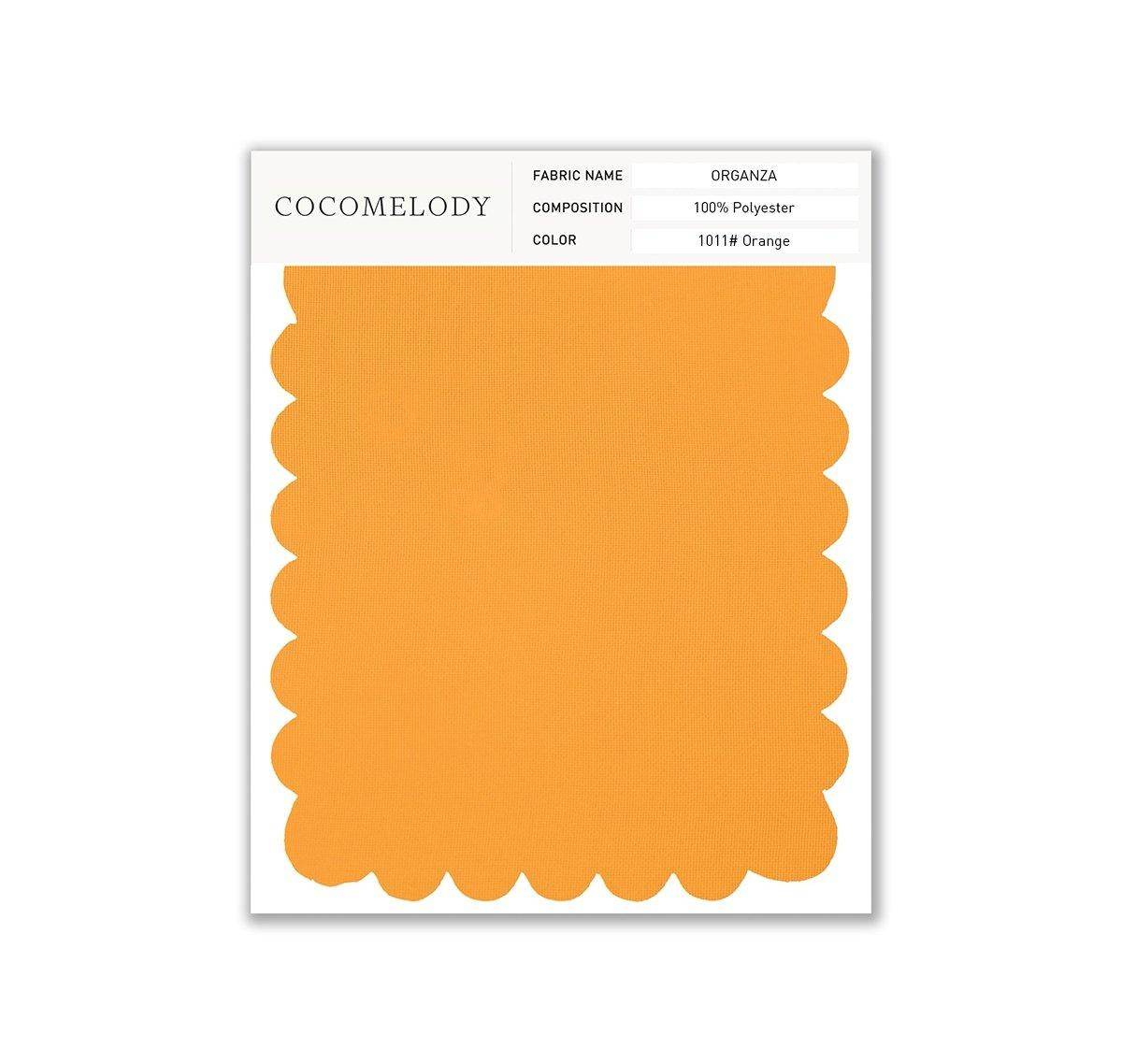 Organza Fabric Swatch in Single Color SWOR16006 - COCOMELODY
