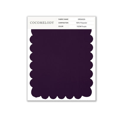 Organza Fabric Swatch in Single Color