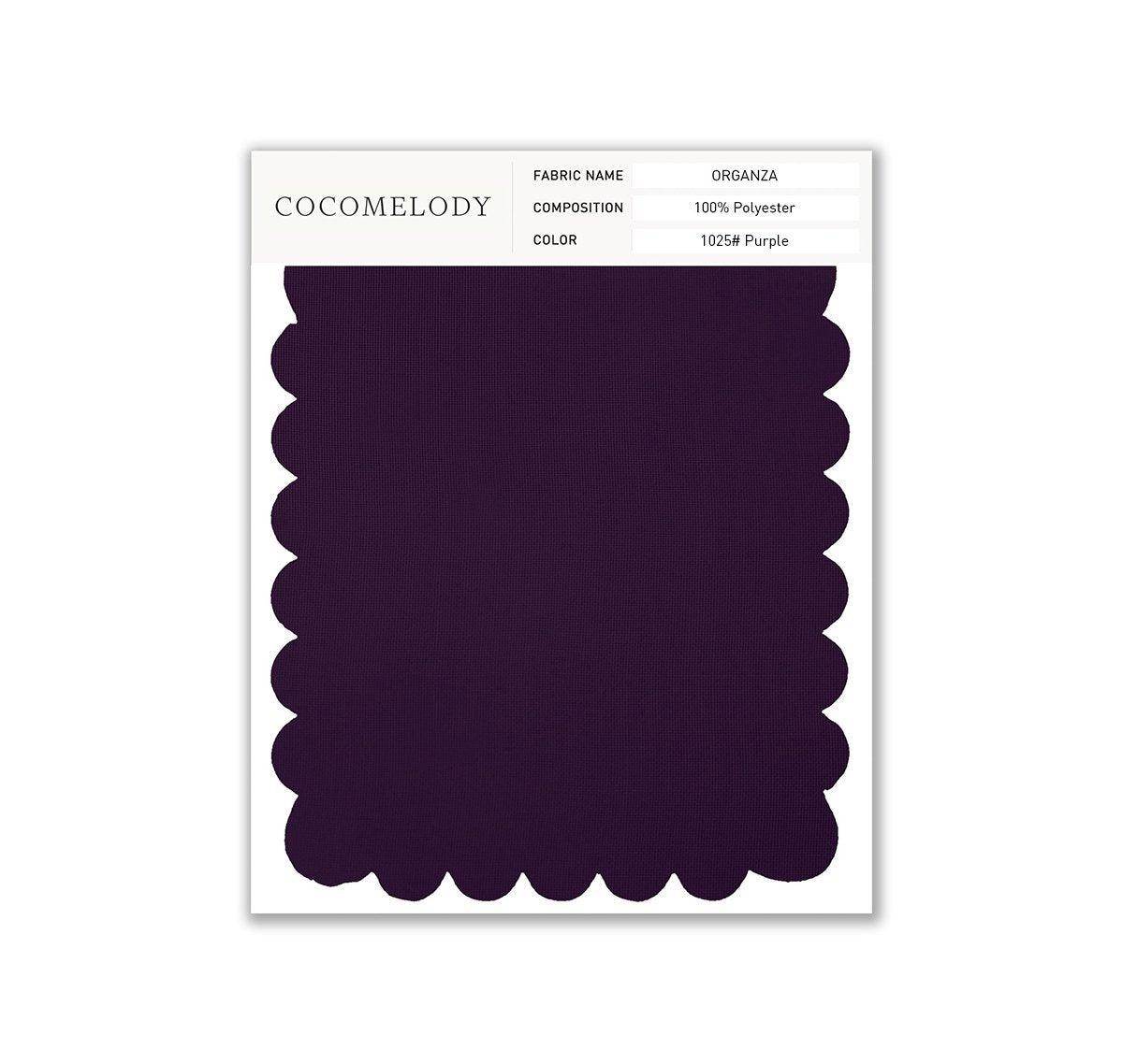 Organza Fabric Swatch in Single Color SWOR16006 - COCOMELODY
