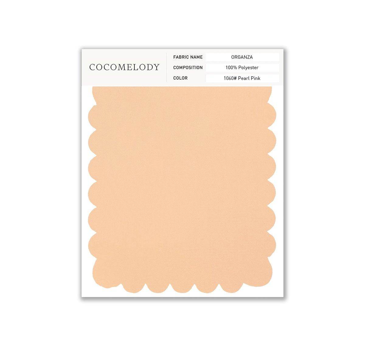 Organza Fabric Swatch in Single Color SWOR16006 - COCOMELODY