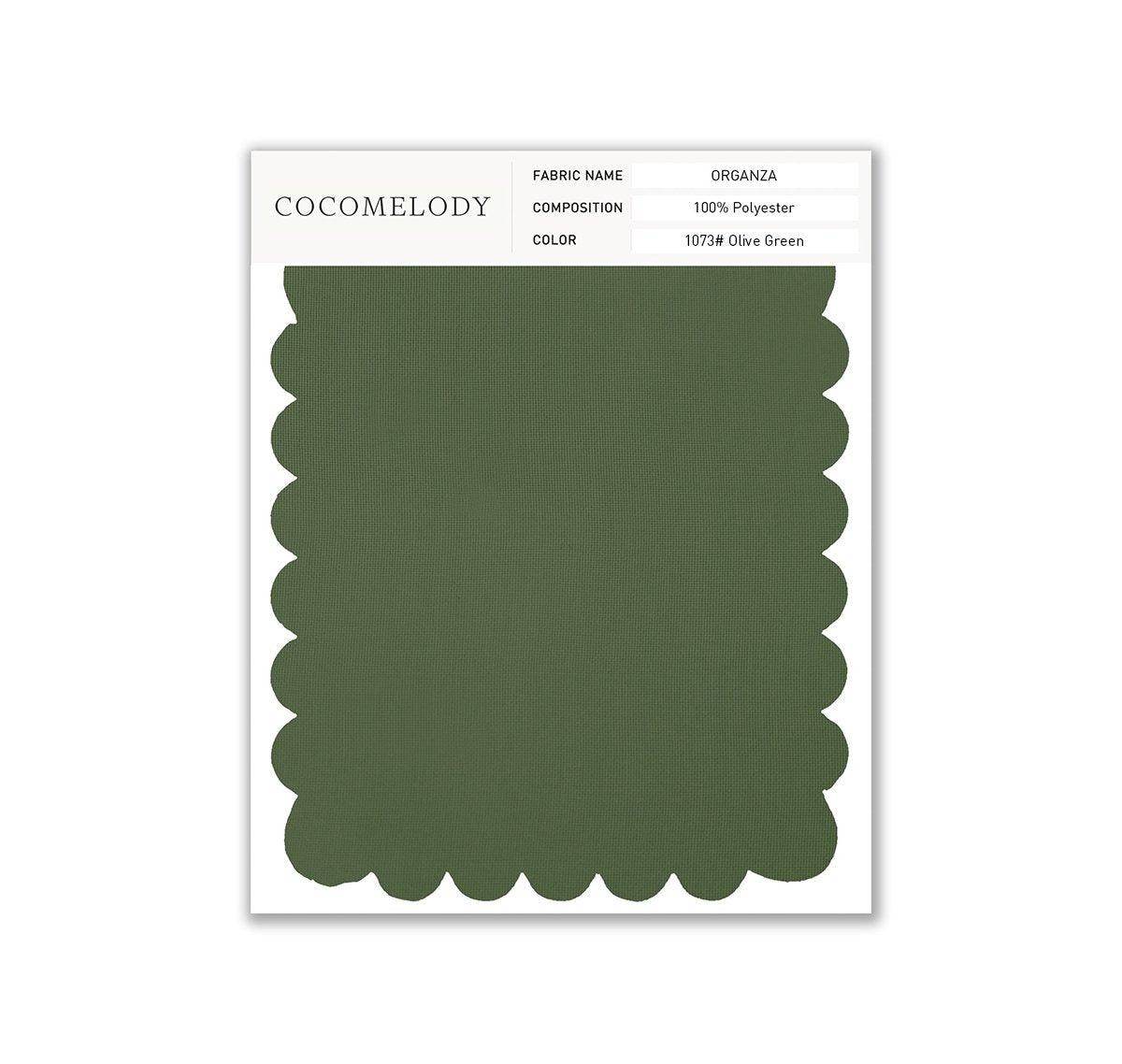 Organza Fabric Swatch in Single Color SWOR16006 - COCOMELODY
