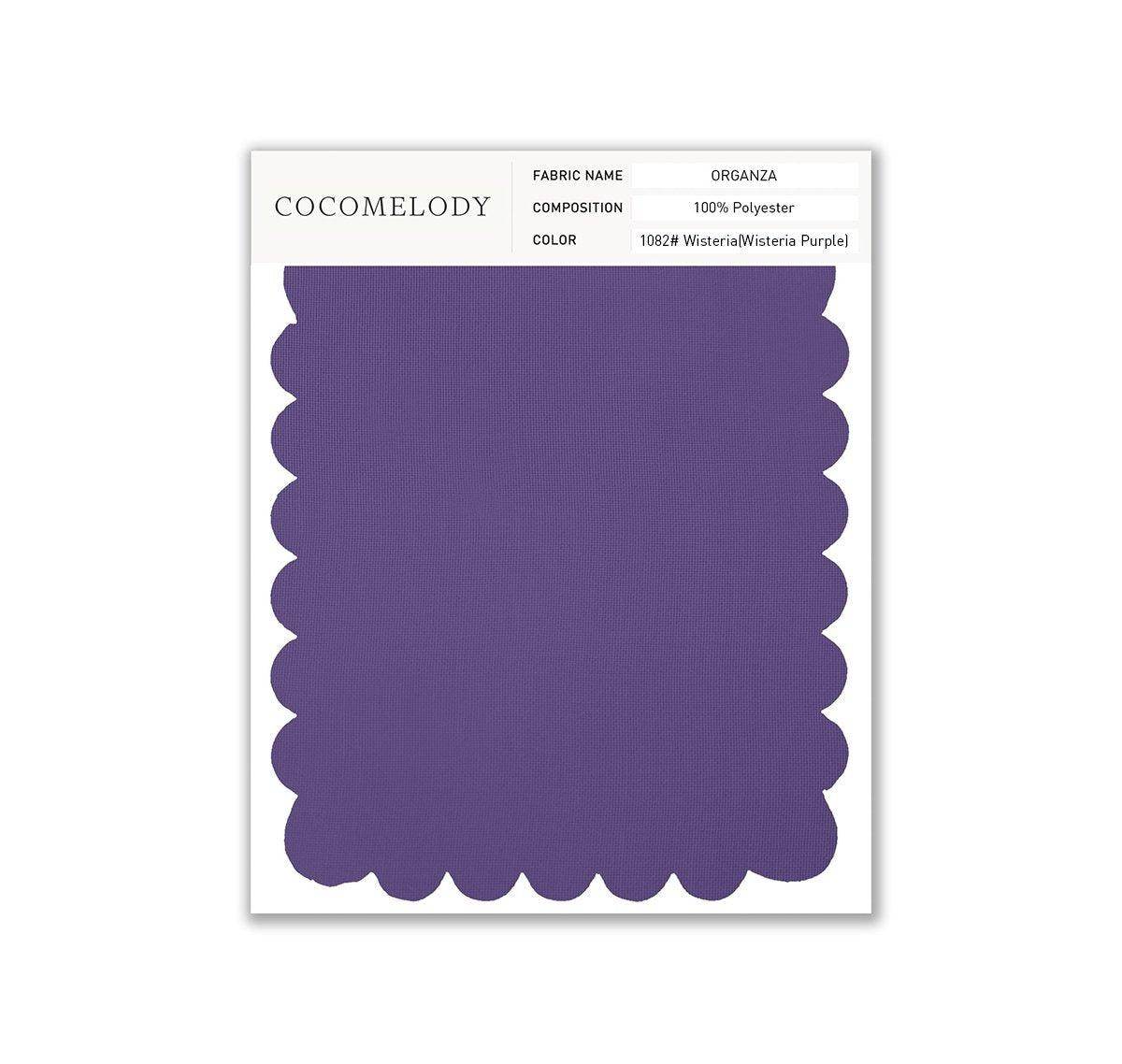Organza Fabric Swatch in Single Color SWOR16006 - COCOMELODY