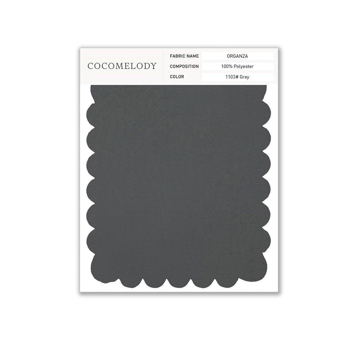 Organza Fabric Swatch in Single Color SWOR16006 - COCOMELODY