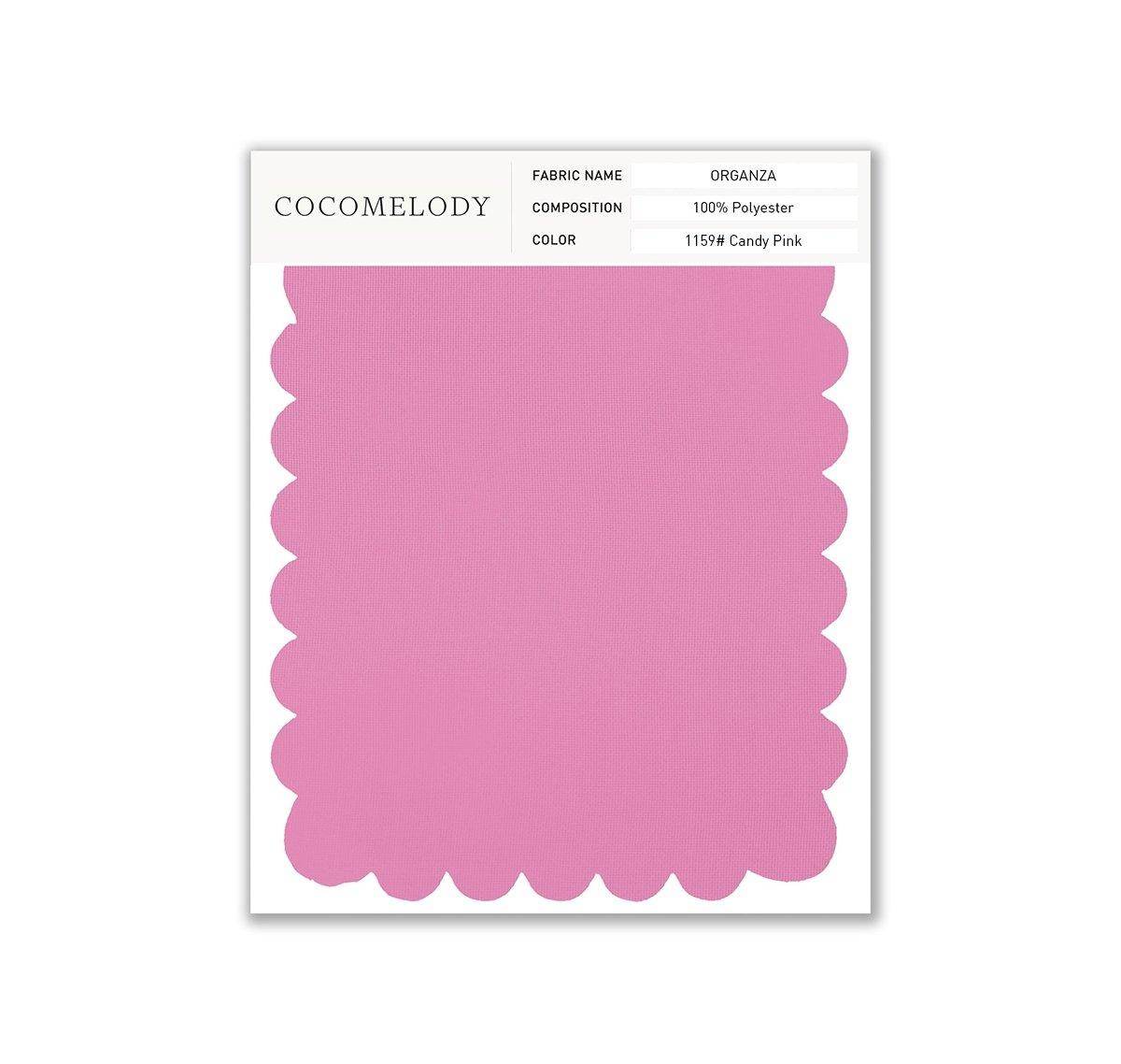 Organza Fabric Swatch in Single Color SWOR16006 - COCOMELODY