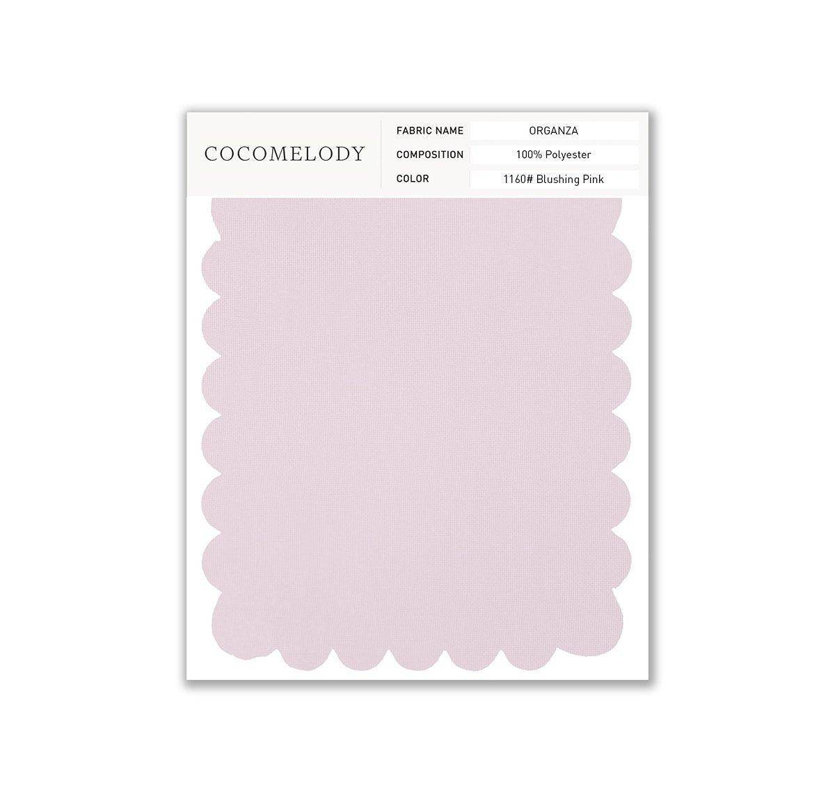 Organza Fabric Swatch in Single Color SWOR16006 - COCOMELODY
