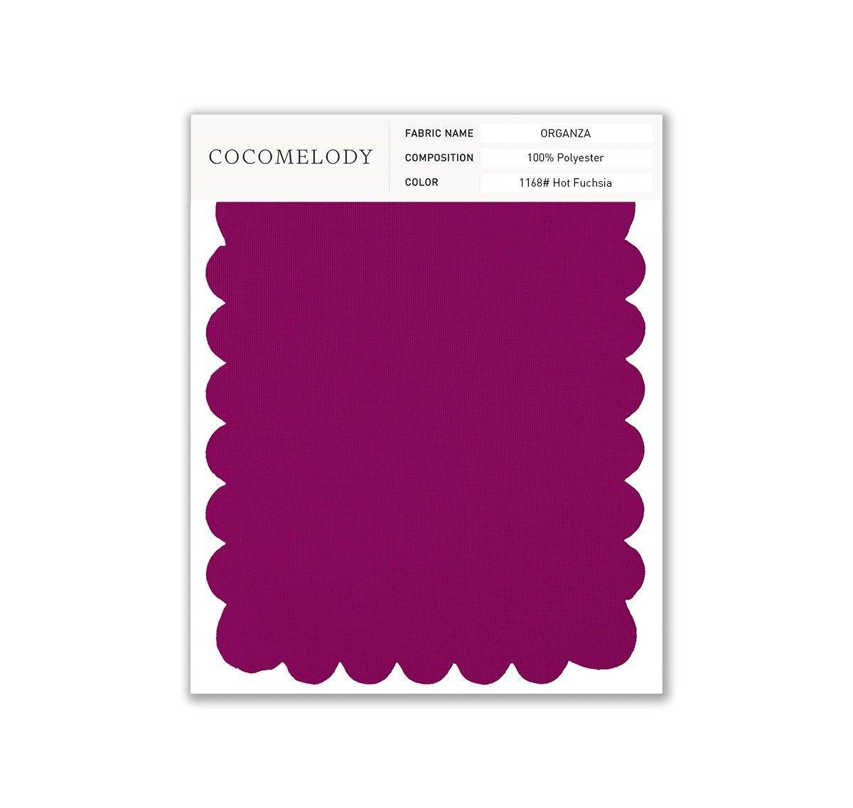 Organza Fabric Swatch in Single Color SWOR16006 - COCOMELODY