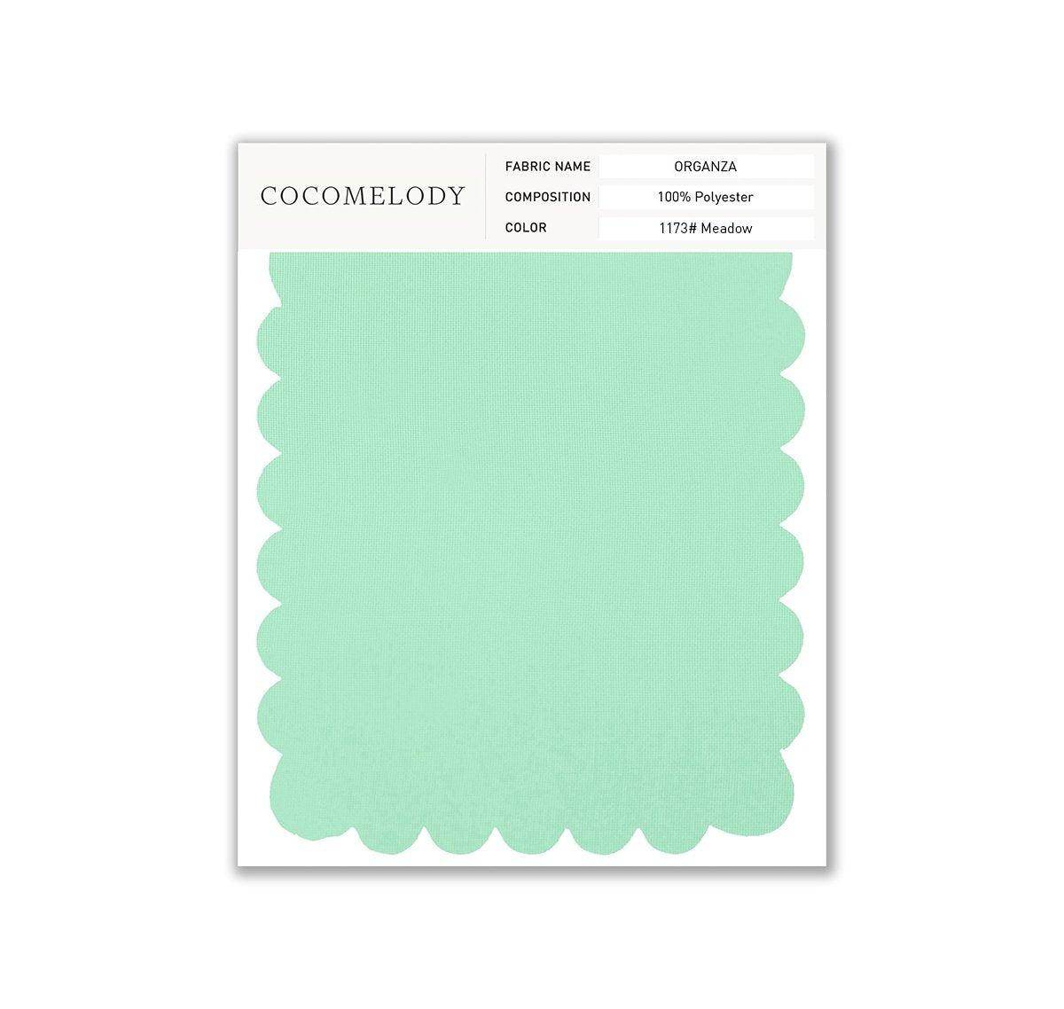 Organza Fabric Swatch in Single Color SWOR16006 - COCOMELODY