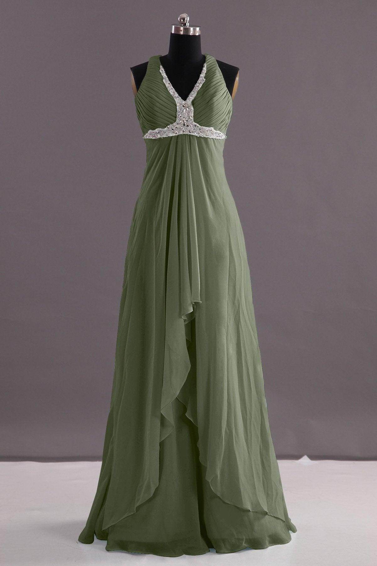 Sheath-Column Floor Length Chiffon Evening Dress COEF14001 - COCOMELODY