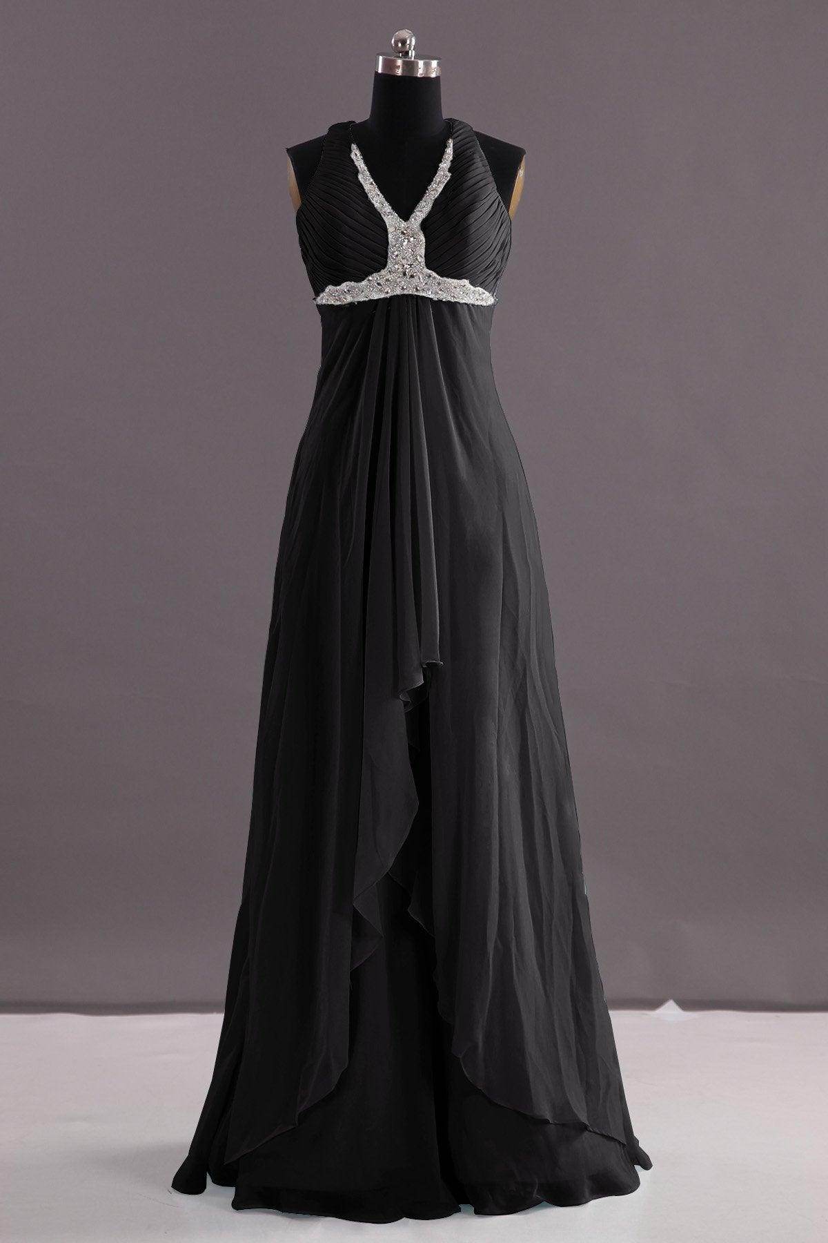 Sheath-Column Floor Length Chiffon Evening Dress COEF14001 - COCOMELODY
