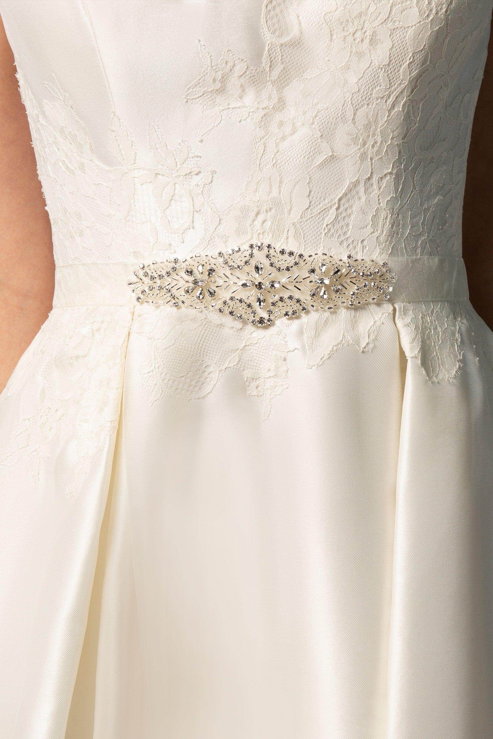 white wedding dress with gold belt white dress gold Gold And White Wedding Dress Lace Beaded Off Shoulder Lisposa