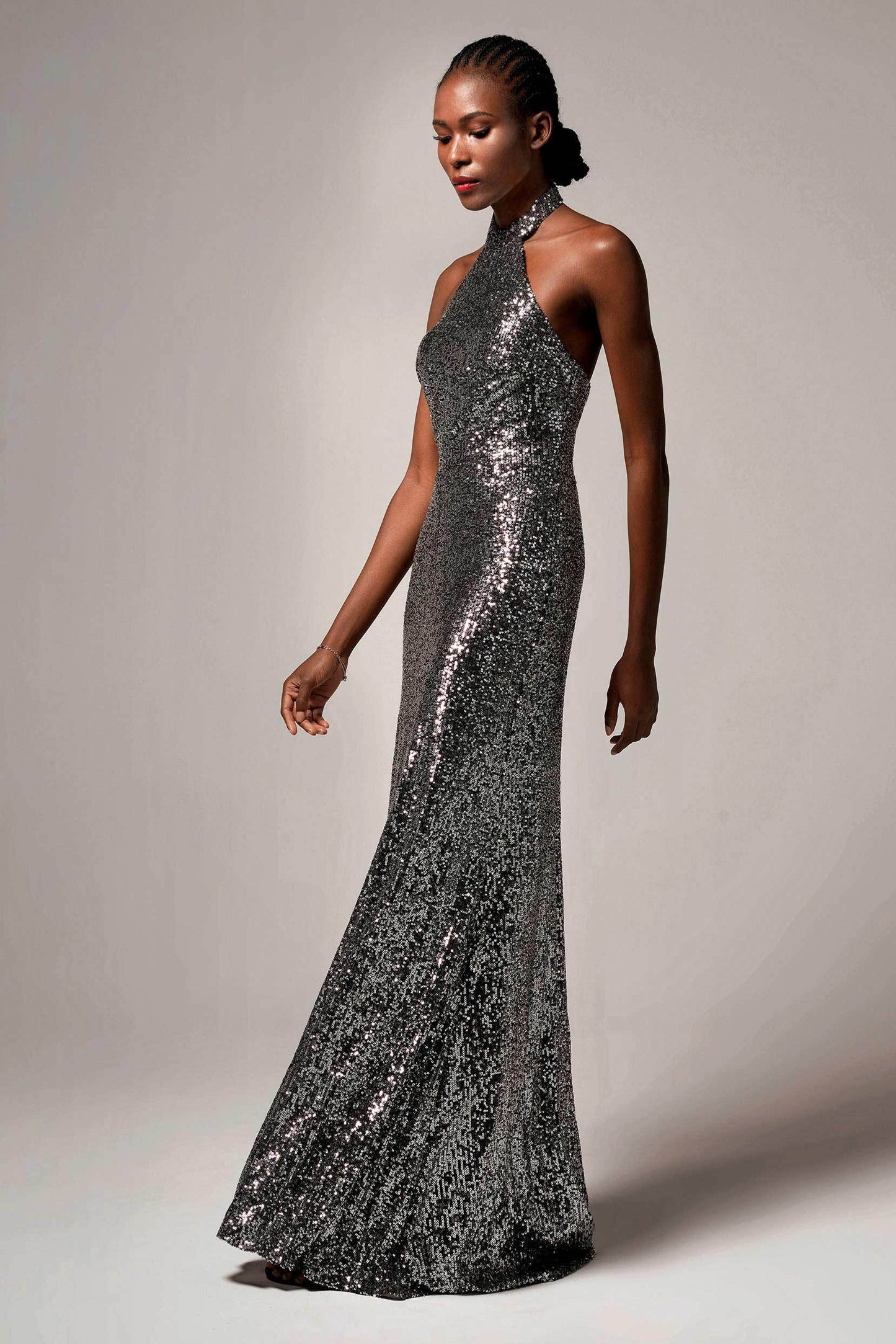 Sheath-Column Floor Length Sequined Dress CB0401 - COCOMELODY