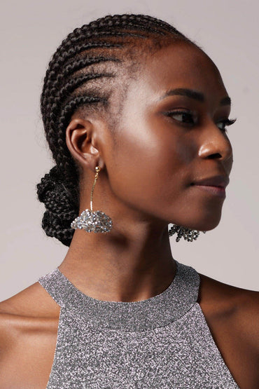 Fantastic Alloy Wedding Earrings with Crystals HG18006 - COCOMELODY