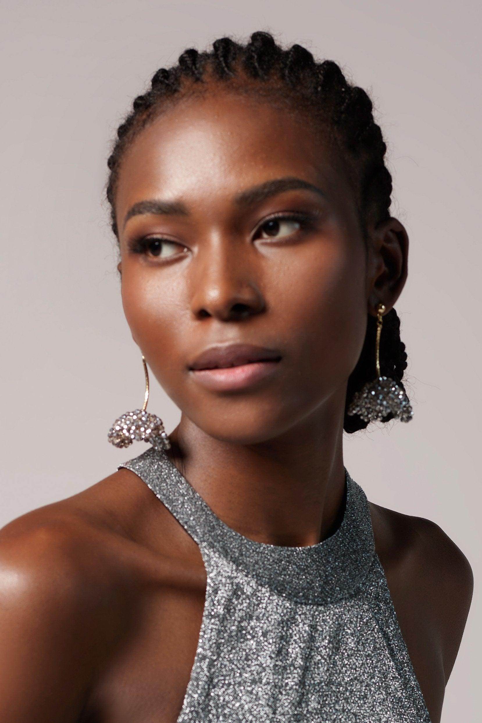 Fantastic Alloy Wedding Earrings with Crystals HG18006 - COCOMELODY