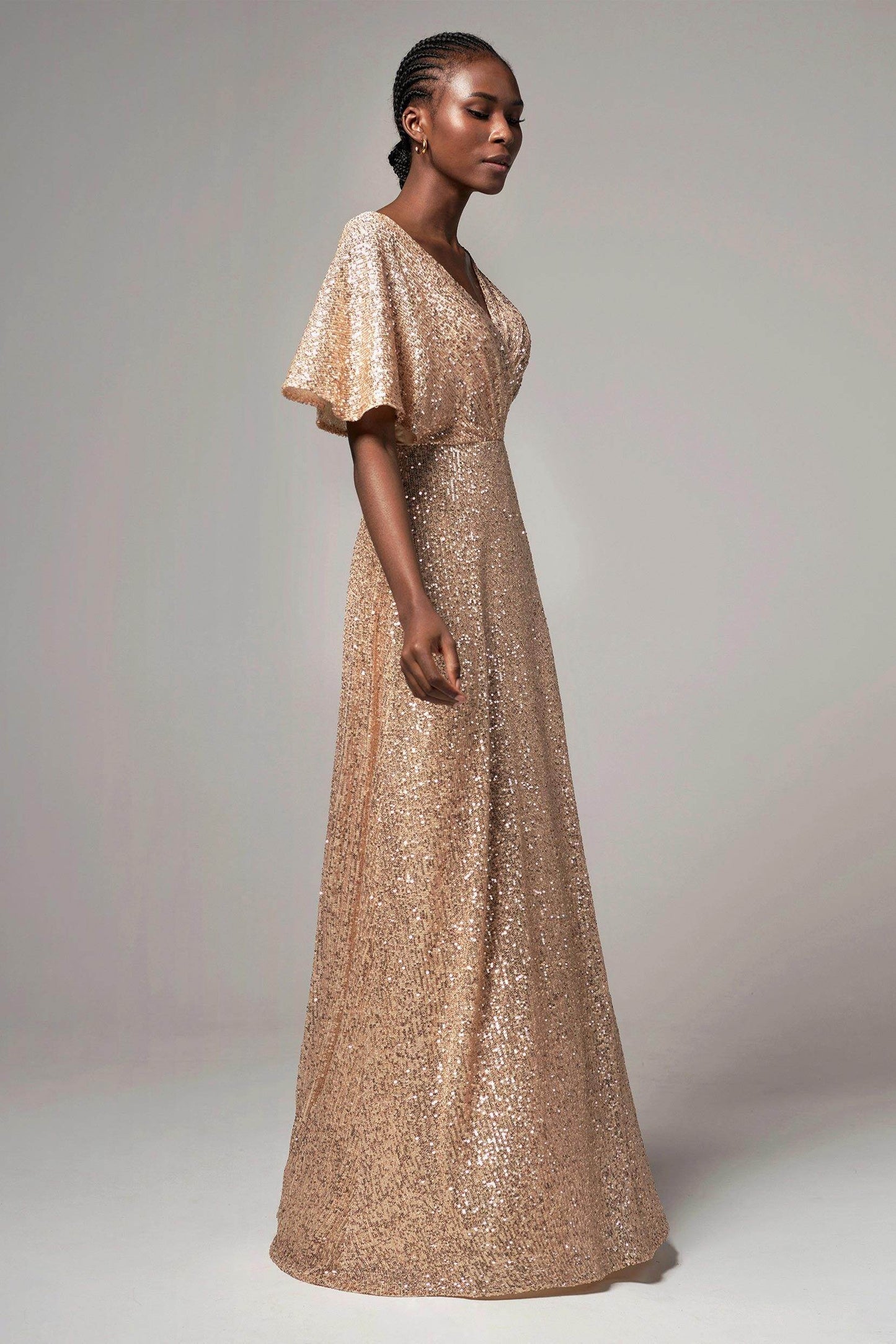 Sheath-Column Floor Length Sequined Dress CB0399 - COCOMELODY