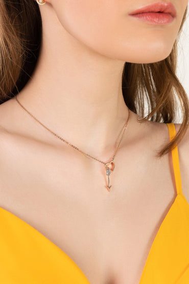 Alloy Necklaces with Rhinestone CX0029
