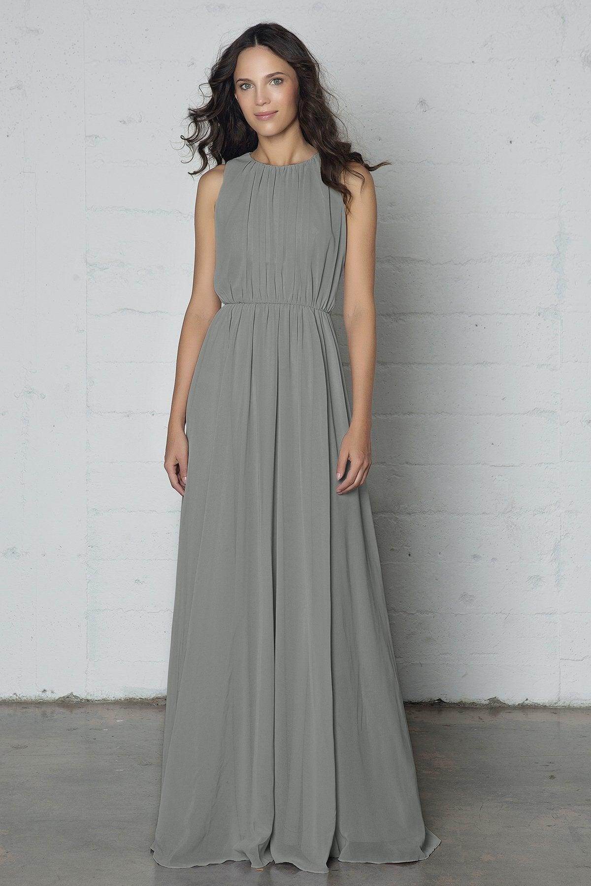 Sheath-Column Floor Length Chiffon Dress PR17020 - COCOMELODY
