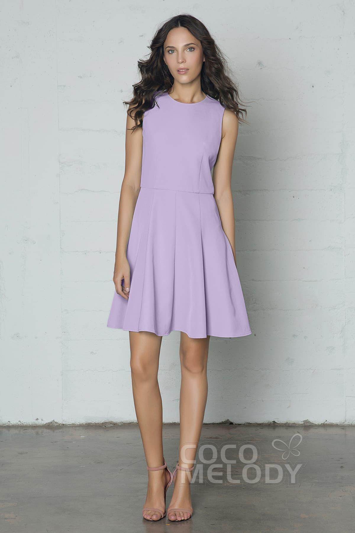 Sheath-Column Short Elastic Silk like Satin Dress PR17029 - COCOMELODY