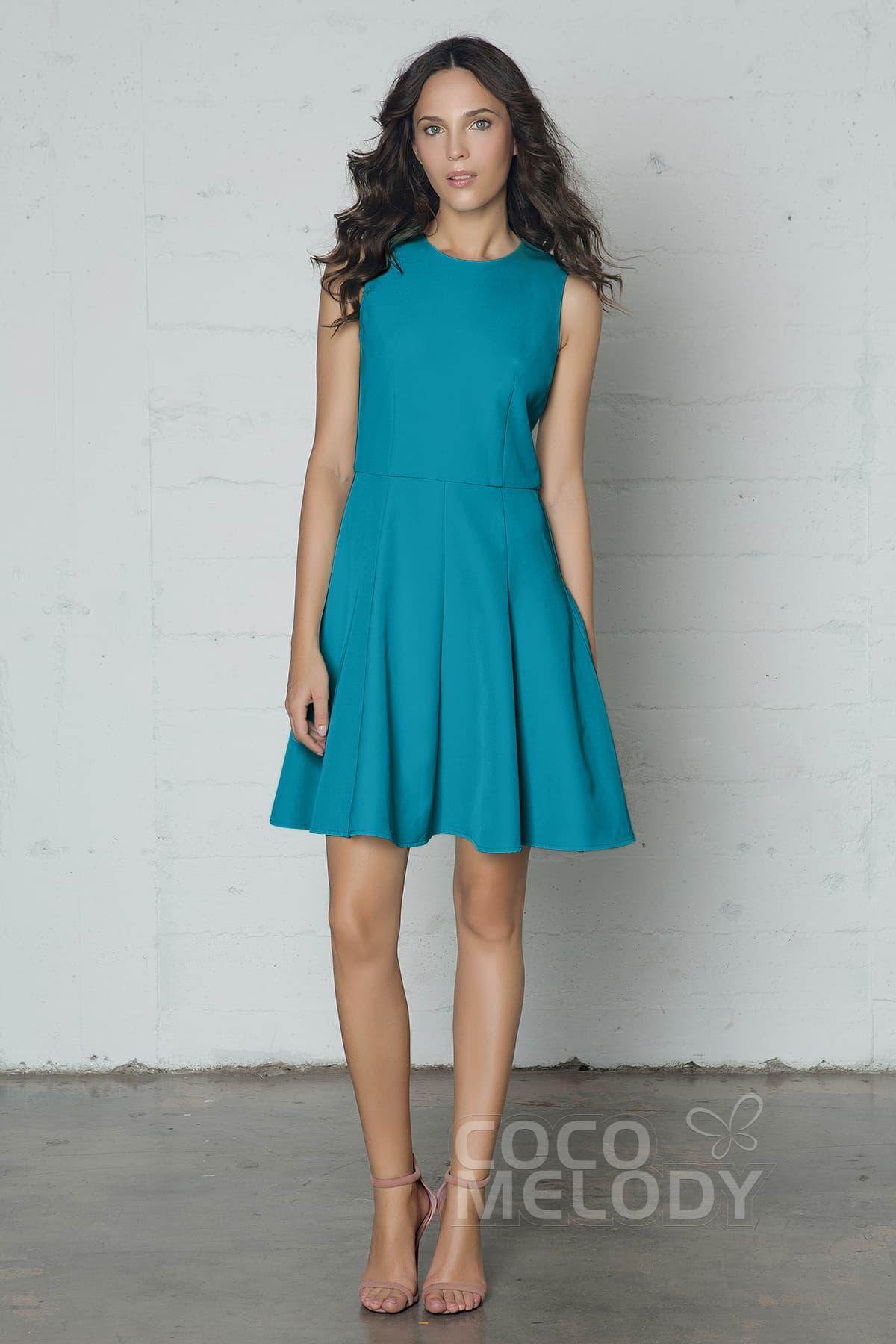 Sheath-Column Short Elastic Silk like Satin Dress PR17029 - COCOMELODY
